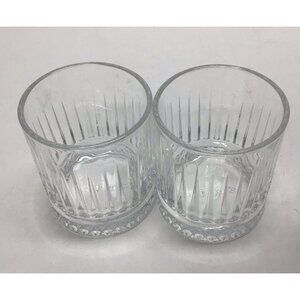 Grand Marnier Cocktail Lowball Rocks Glasses 8oz Set of 2 Diamond Cut NEW